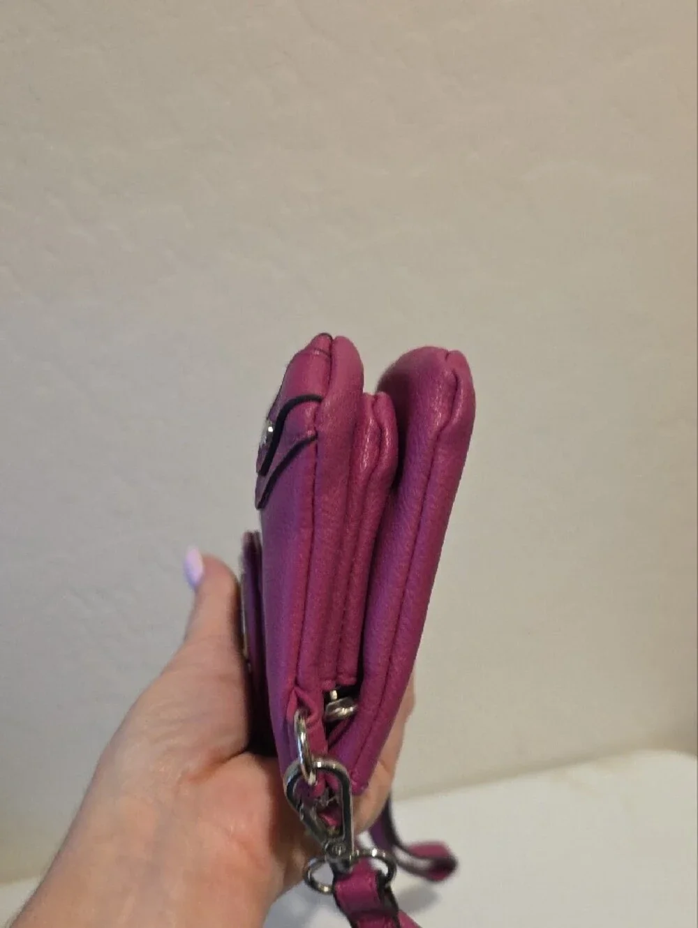 Nicole by Nicole Miller Bright Pink Crossbody Bag